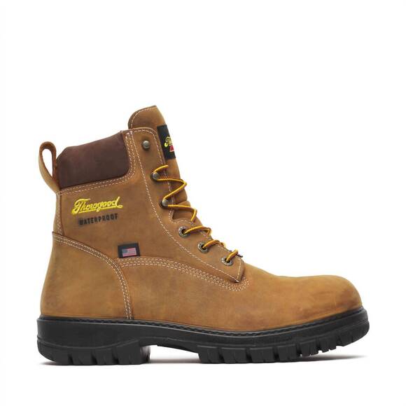 NEW THOROGOOD men\'s genesis waterproof work boot in chestnut